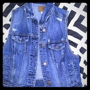American eagle outfitters denim vest